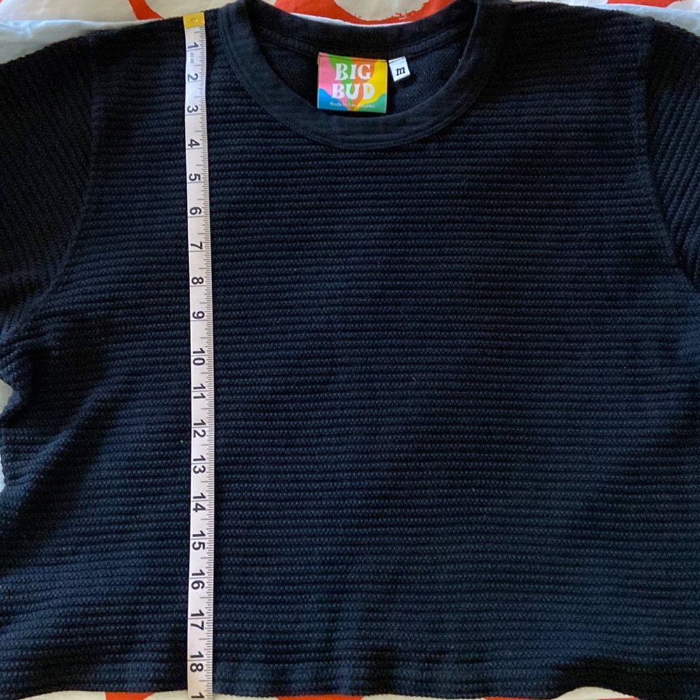 BIG BUD black knit top